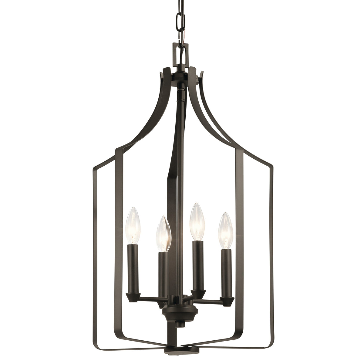 Kichler Morrigan 4-Light Bronze Traditional Cage Chandelier