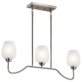Kichler Valserrano 3-Light Brushed Nickel Traditional Chandelier