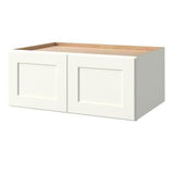 allen + roth Aveley 36-in W x 15.125-in H x 24-in D Linen Maple Door Wall Semi-Custom Cabinet