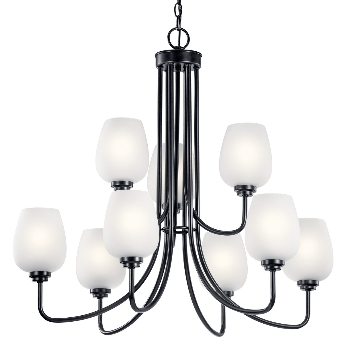 Kichler Valserrano 9-Light Black Traditional Chandelier