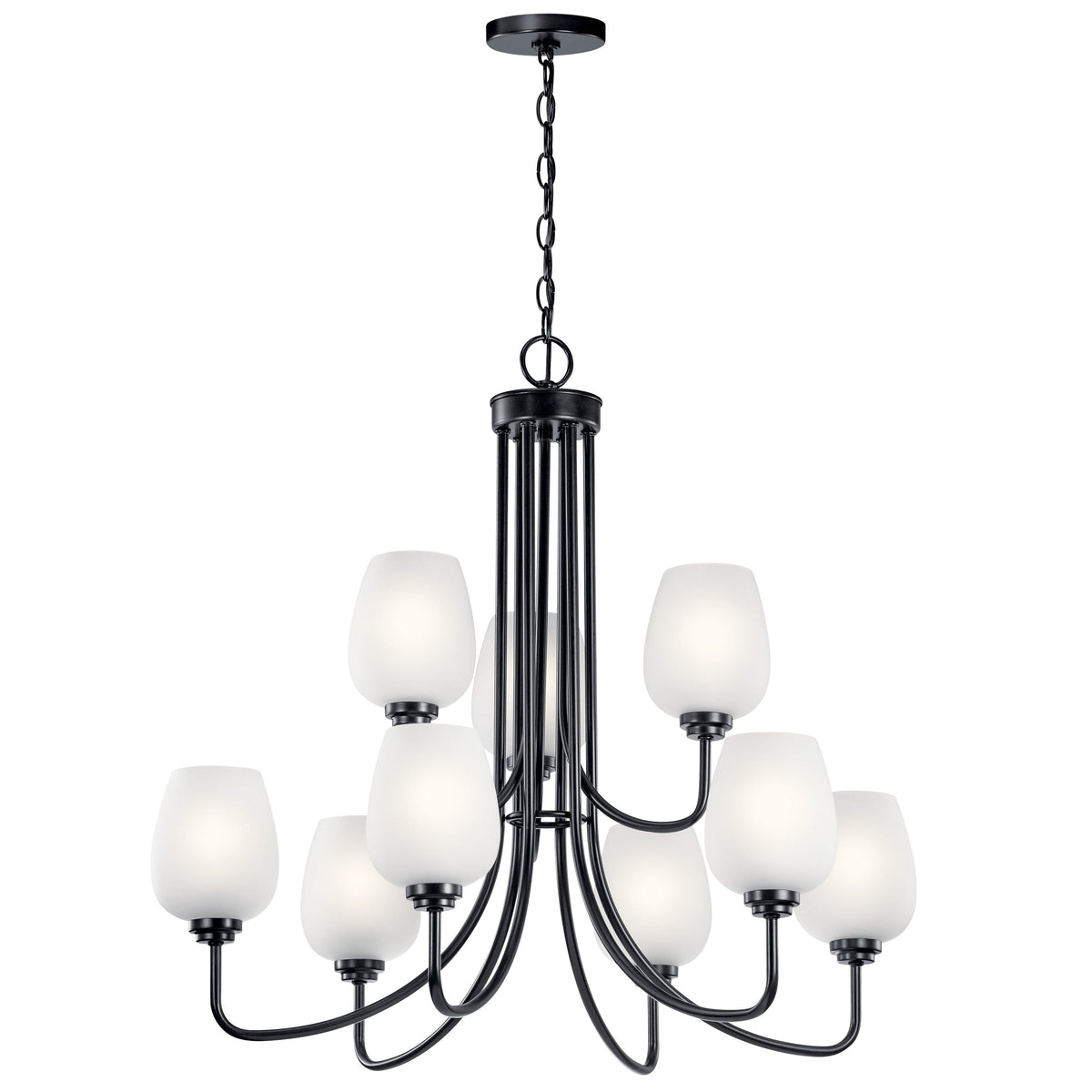 Kichler Valserrano 9-Light Black Traditional Chandelier