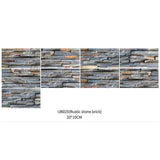CUH Self-Adhesive Vinyl Flooring Tiles Waterproof Peel and Stick Tiles Wall Stickers for Home Decor,Gray Wood Grain