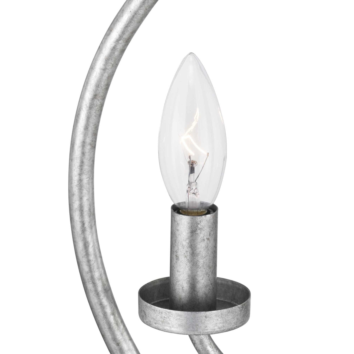 Progress Lighting Fairwood 3-Light Antique White and Galvanized Farmhouse Globe Medium Hanging Pendant Light