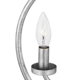Progress Lighting Fairwood 3-Light Antique White and Galvanized Farmhouse Globe Medium Hanging Pendant Light