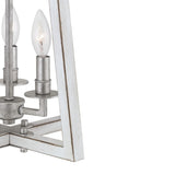 Progress Lighting Forrester 3-Light Antique White and Galvanized Farmhouse Lantern Medium Hanging Pendant Light