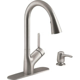 Setra Single-Handle Touchless Pull-Down Sprayer Kitchen Faucet in Vibrant Stainless - Super Arbor