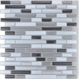 12 in. x 12 in. Grey Peel and Stick Tile Backsplash for Kitchen (10-Pack)