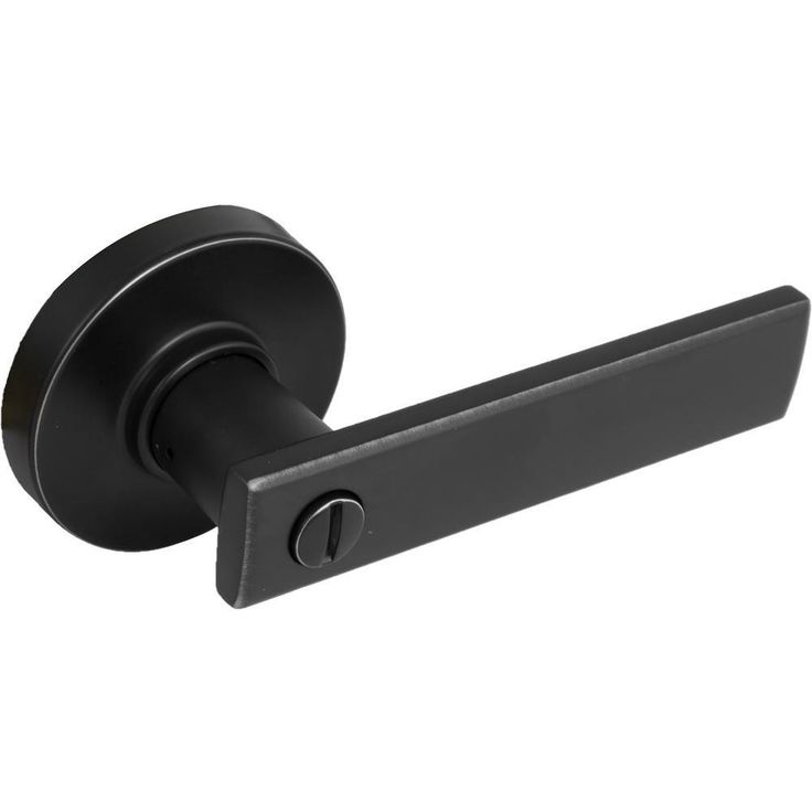Westwood Bright Chrome Bed/Bath Door Lever with Round Rose