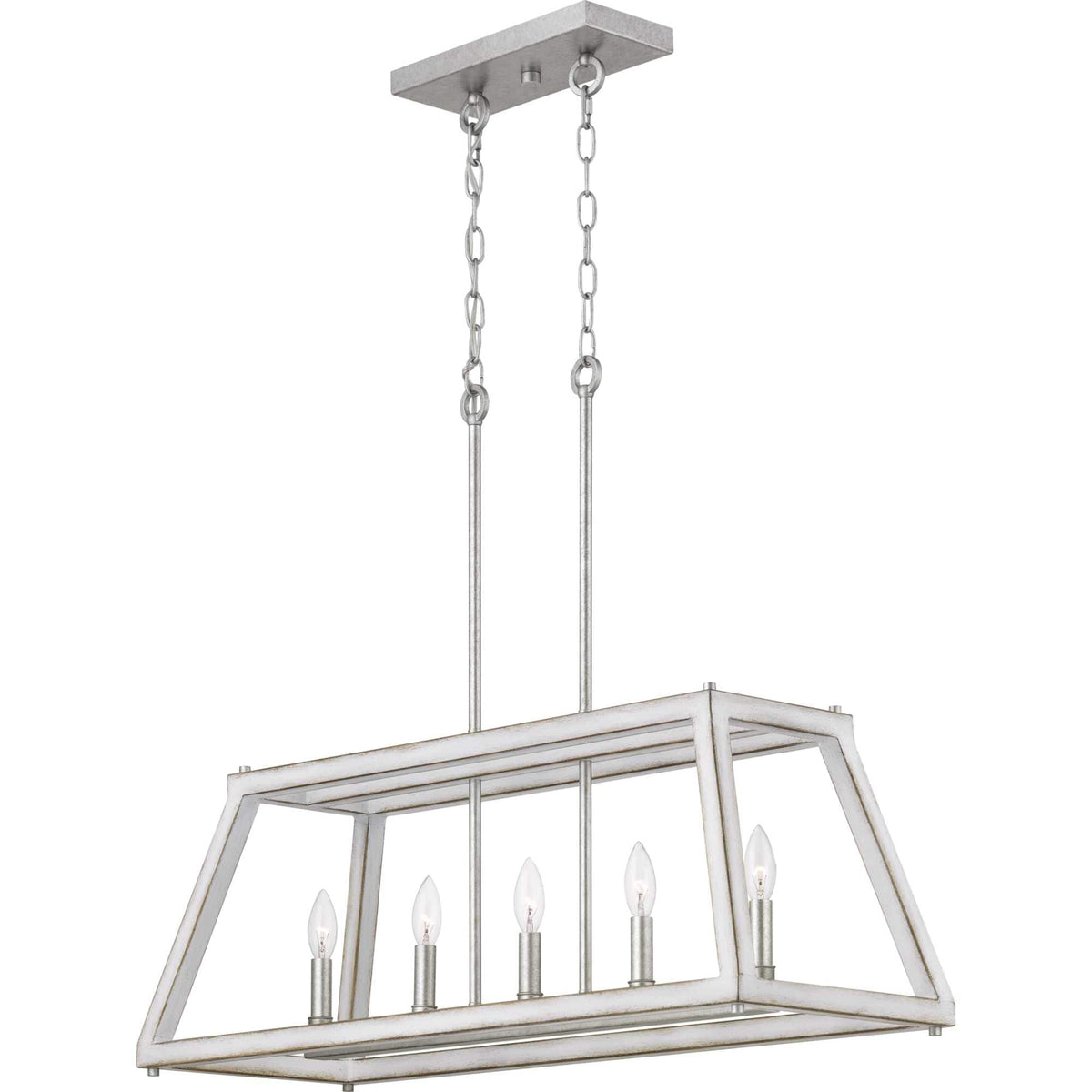 Progress Lighting Forrester 5-Light Gray Farmhouse Chandelier