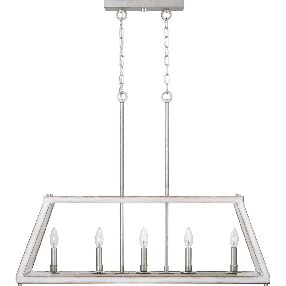 Progress Lighting Forrester 5-Light Gray Farmhouse Chandelier