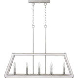 Progress Lighting Forrester 5-Light Gray Farmhouse Chandelier