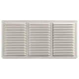 16 in. x 8 in. Aluminum Under Eave Soffit Vent in White - Super Arbor