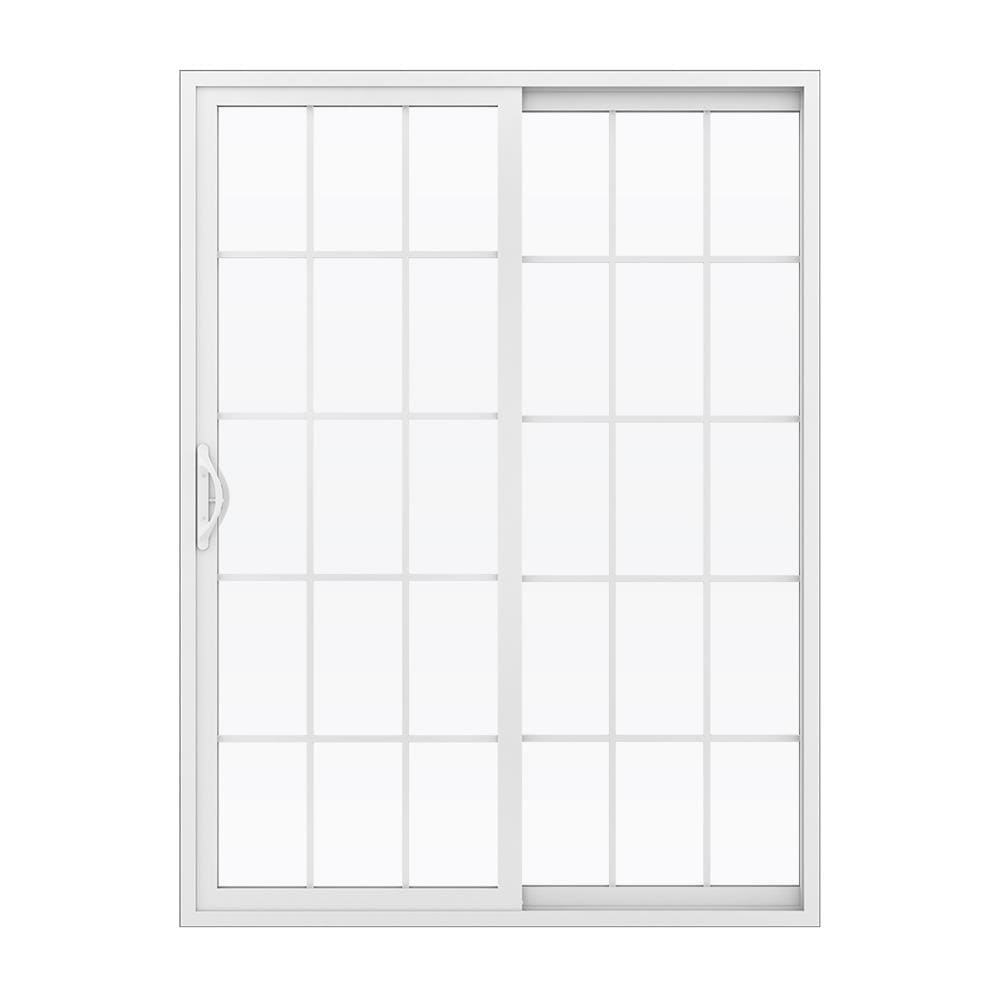JELD-WEN 72-in x 80-in Vinyl Sliding, Right-hand sliding – product-only view