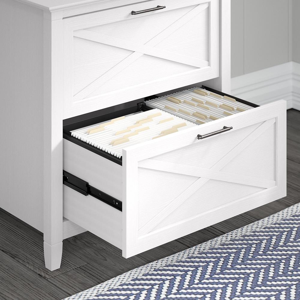 Bush Furniture Key West Pure White Oak 2-Drawer 30-in File Cabinet