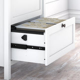 Bush Furniture Mayfield Pure White 2-Drawer 30.79-in File Cabinet