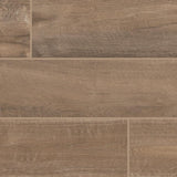 American Olean Pike Wood Brown 6-in x 36-in Glazed Porcelain Wood Look Floor and Wall Tile