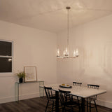 Kichler Crosby 5-Light Brushed Nickel Transitional Cage Chandelier