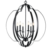 Kichler Voleta 6-Light Black Traditional Cage Chandelier
