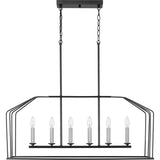 Progress Lighting Frisco 6-Light Nickel Transitional Chandelier