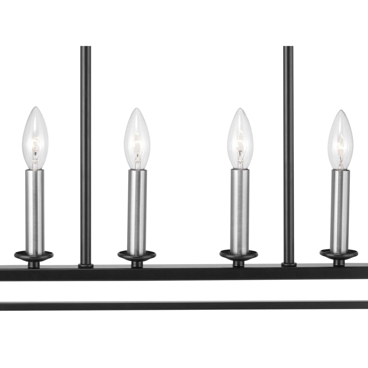 Progress Lighting Frisco 6-Light Nickel Transitional Chandelier