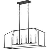 Progress Lighting Frisco 6-Light Nickel Transitional Chandelier