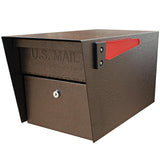 Mail Manager Locking Post-Mount Mailbox with High Security Reinforced Patented Locking System, Black - Super Arbor