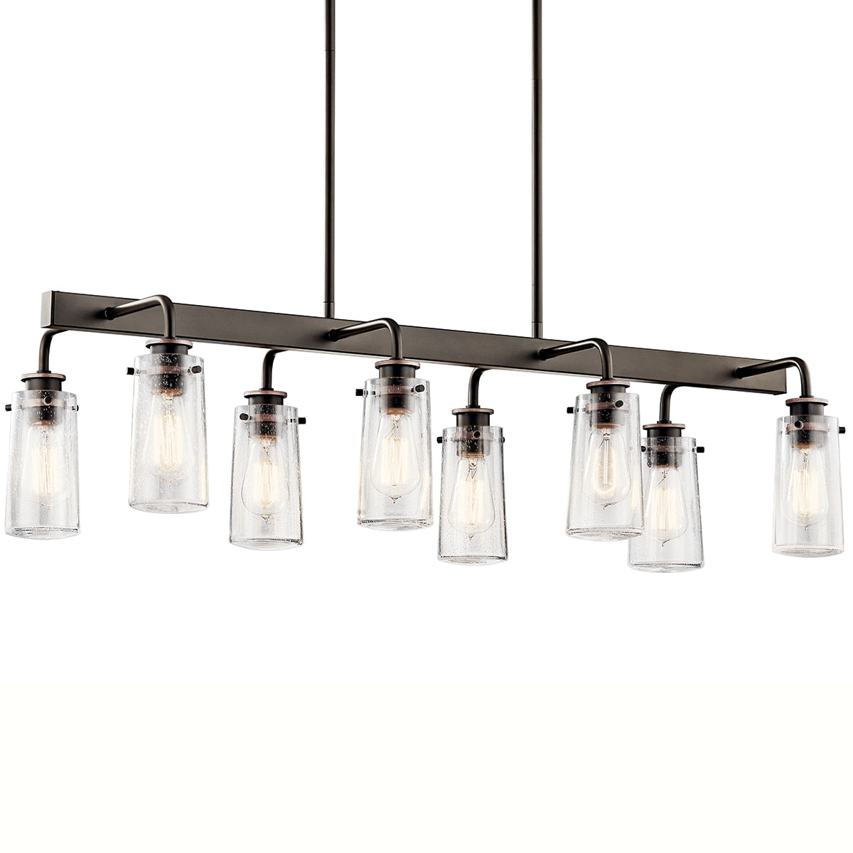 Kichler Braelyn 8-Light Bronze Industrial Chandelier