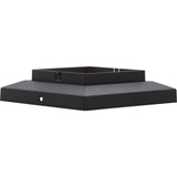 Solar 4 in. x 4 in. Bronze Outdoor Integrated LED Deck Post Light with 6 in. x 6 in. Adapter (2-Pack)