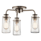 Kichler Braelyn 3-Light Pewter Farmhouse Chandelier