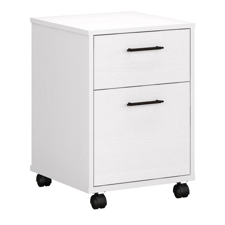 Bush Furniture Key West Pure White Oak 2-Drawer 15.51-in File Cabinet
