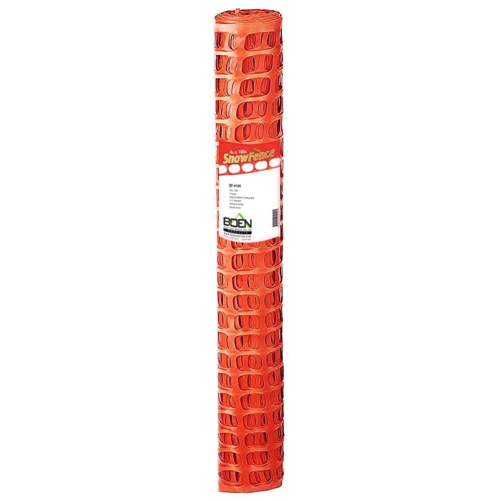 BOEN 100-ft W Orange Hdpe Chain Link Fence Screen