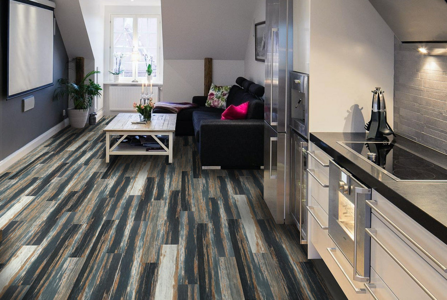 Deco Products Colors Old Navy Ocean 6-in W x 36-in L x 2-mm Waterproof Luxury Vinyl Plank Flooring, 30-sq ft Carton