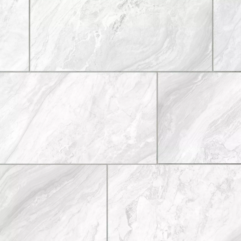 Harmony White Polished Porcelain Tile