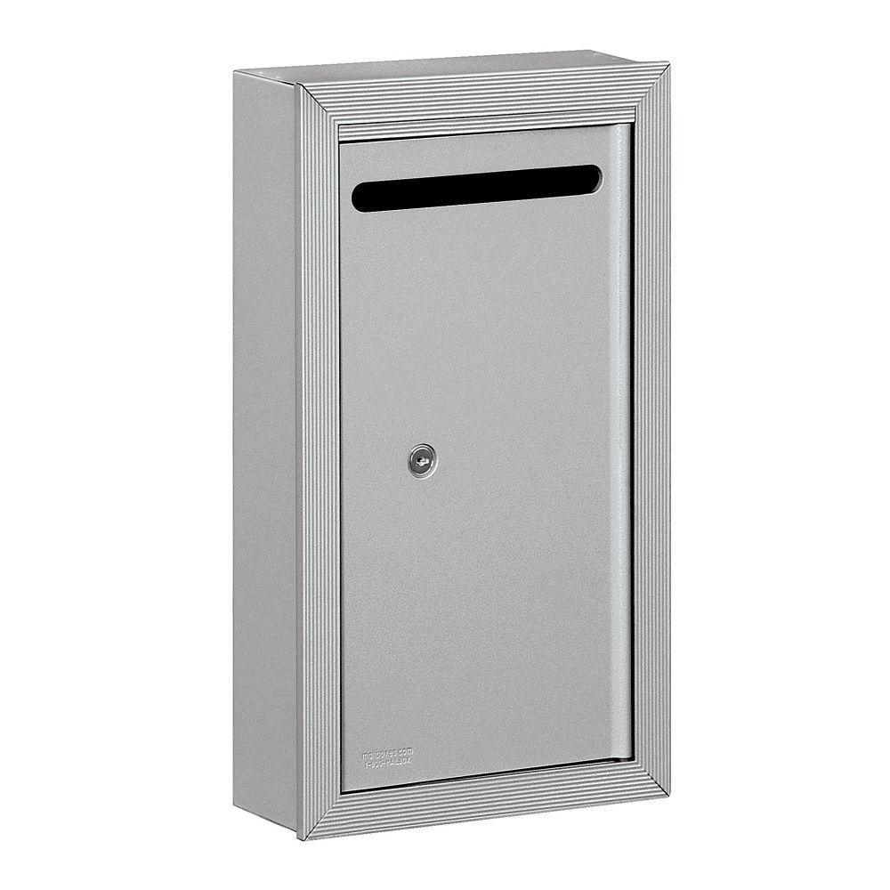 2260 Series Sandstone Slim Recessed-Mounted Private Letter Box with Commercial Lock - Super Arbor