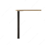 Richelieu 43-1/4 in. Adjustable Round Bar Table Leg – Steel & ABS, Brushed Nickel