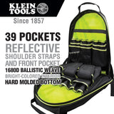 Tradesman Pro 14-3/8 in. High-Visibility Tool Bag Backpack, Black and Gray - Super Arbor