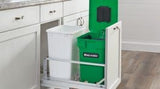 Rev-A-Shelf 35-Quart Plastic Soft Close Pull Out Trash Can