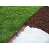 Valley View Industries 20 ft. L x 2 in. W x 1.5 in. H Light Brown Resin Innovative Edge No Dig Edging with 9 in. Poly Nails (16-Quantity)