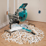18-Volt Lithium-Ion Brushless Cordless 10 in. Dual-Bevel Sliding Compound Miter Saw and Compact Folding Miter Saw Stand - Super Arbor