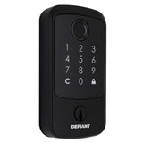 Defiant Hubspace Matte Black Square Biometric Fingerprint Electronic Touchpad Deadbolt