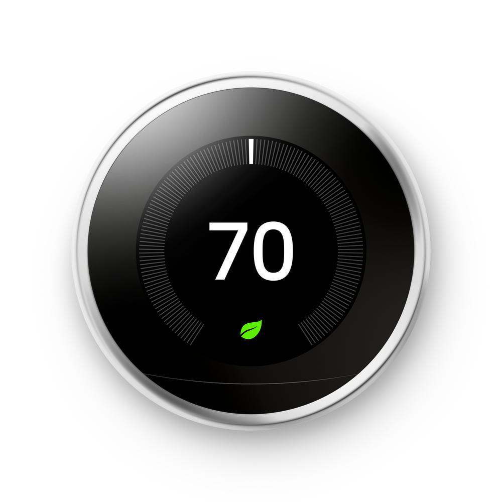 Nest Learning Thermostat 3rd Gen in Mirror Black 10-pack - Super Arbor