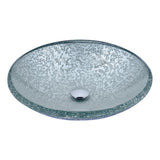 Arc Series Vessel Sink in Frosted Blue - Super Arbor