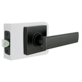 Westwood Matte Black Hall and Closet Door Lever with Square Rose