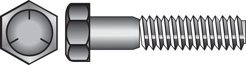 Hillman 3/8 in. Dia x 1-1/2 in. L Heat-Treated Zinc Steel Hex Head Cap Screw, 100-Pack
