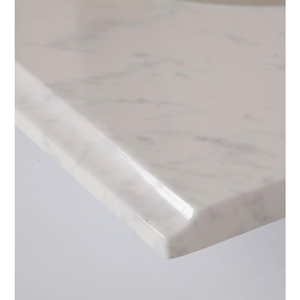 31 in. x 22 in. Stone Effects Vanity Top in Cascade with White Sink - Super Arbor
