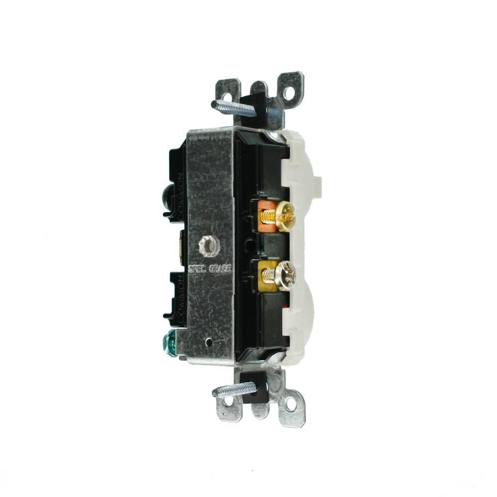 1/25W-125V Combination Switch with Neon Pilot Light, White - Super Arbor