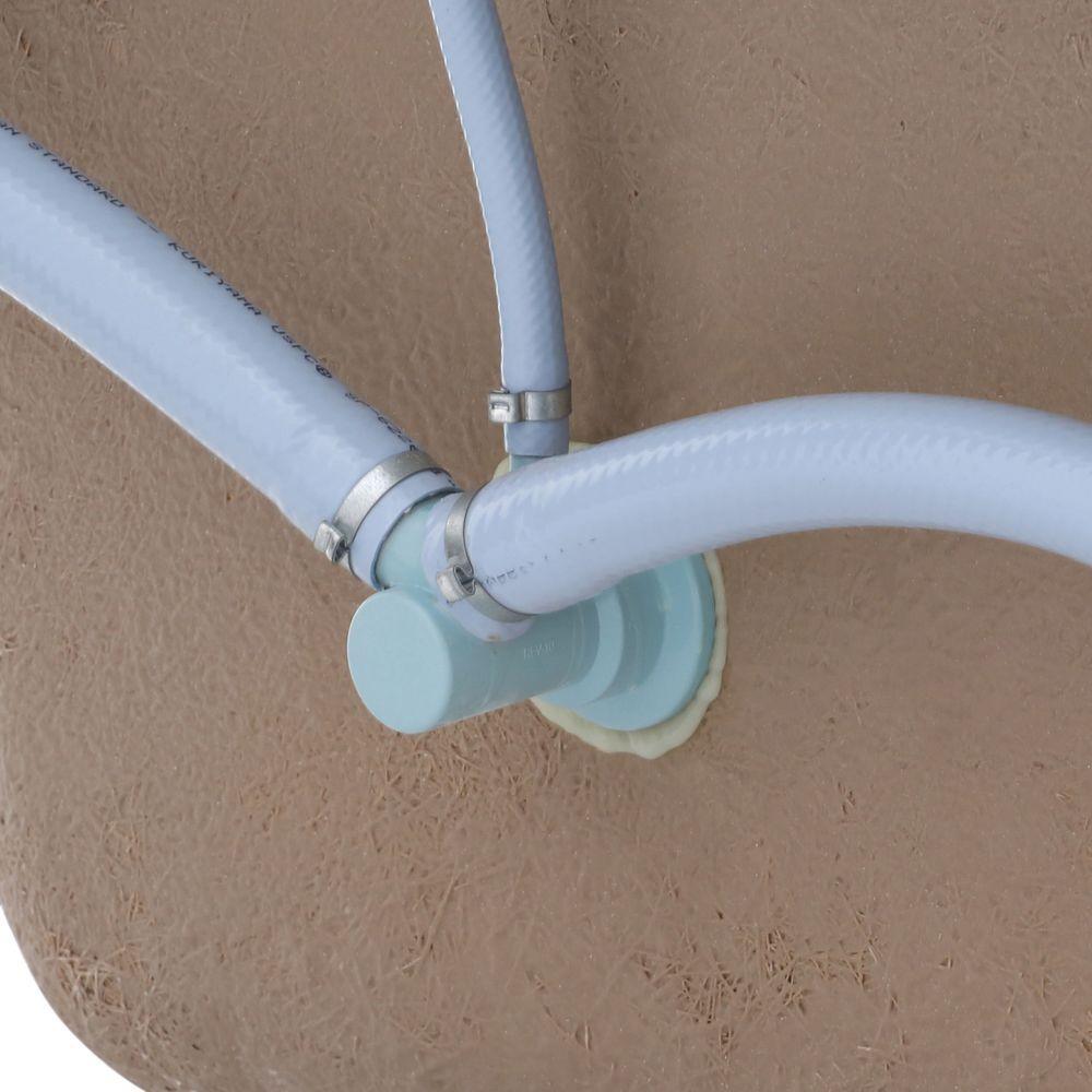 Evolution 60 in. x 36 in. Whirlpool Tub with EverClean Reversible Drain in White - Super Arbor