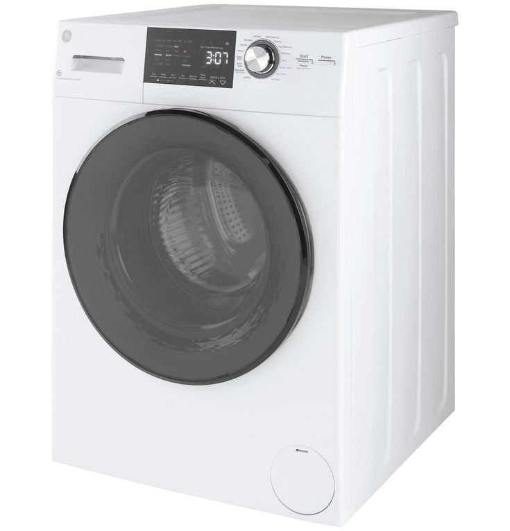 GE 2.4 cu. ft. White High-Efficiency 120-Volt Ventless Electric All-in-One Washer Dryer Combo
