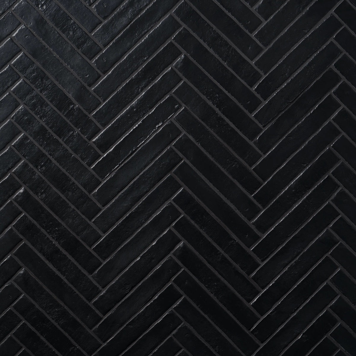 Wabi Sabi Coal Black Matte Ceramic Tile 1.5x9