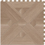 Perfection Floor Tile Bordeaux Wood Collection Bordeaux Elm/Satin 20-in x 20-in Water Resistant Interlocking Luxury Flooring (16.7-sq ft)